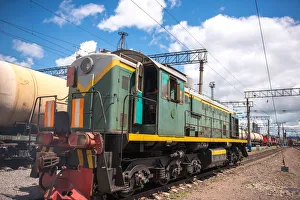 Trans-Siberian railway in khabarovsk , Russia, Eur Trans-Siberian railway in khabarovsk , Russia, Eur