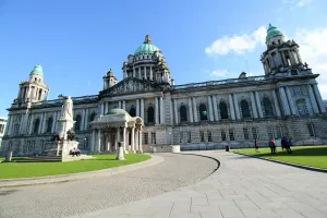 Prints of Located in Donegall Square, Belfast, County Antrim, Northern Ireland, UK Travel Imagery Prints: Belfast City Hall Print, Donegall Square, Northern Ireland
