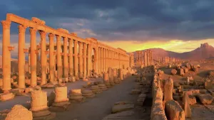 Prints of The Colonnade street in Palmyra, Syria Travel Imagery Prints: Palmyra Print: The Colonnade Street