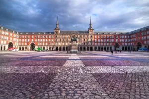 Prints of Plaza Mayor, Madrid, Spain, Europe Travel Imagery Prints: Plaza Mayor at Sunrise Print - Madrid, Spain