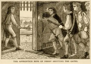 County Londonderry Prints: The Apprentice Boys of Derry Print, 1688-89 Siege