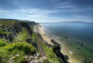 Related Prints: Downhill Benone Beach Railway View Print, Northern Ireland