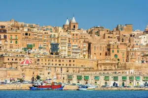Prints of Fortified city of Valletta, capital of Malta Malta Prints: Fortified City of Valletta, Malta Print (Malta Through Time)