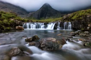Prints of Fairy Pools is a one of famous place in Isle of Skye. There is a short trail for hikers and nice landscape of waterfall Travel Photographer Collection Prints: Fine Art Storehouse Print of Fairy Pools, Isle of Skye