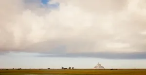 Tour De France Prints: Mont-Saint-Michel Castle Coast Print, Normandy France