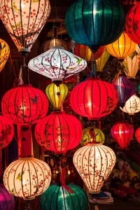 Chinese Prints: Hoi An Lantern Shop Print: A UNESCO World Heritage Scene