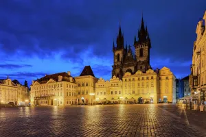 Prints of Old Town Square and Tyn Church, Prague, Czech Republic Czech Republic Prints: Fine Art Storehouse Print: Old Town Square and Tyn Church, Prague