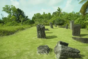 Prints of Stonehenge, ancient prehistoric stone monument at Palau island Salisbury Prints: Palau Island Stonehenge Print - UNESCO World Heritage