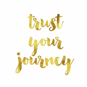 Writing Collection: Trust your journey gold foil message