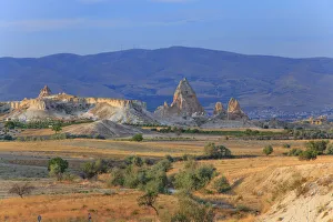 Tufa volcanic rock formations in Red Valley, Goreme National Park, Goreme, Cappadocia Tufa volcanic rock formations in Red Valley, Goreme National Park, Goreme, Cappadocia