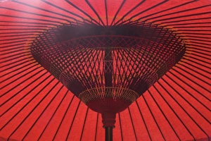 Underside of open umbrella, Kyoto, Honshu, Japan Underside of open umbrella, Kyoto, Honshu, Japan