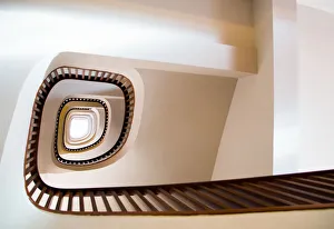 <b class=qtipBold><figcaption>Unexpected Viewpoints</figcaption></b><br>Staircase with spiral shape with nice white architecture taken from below.<br><em>© This image is subject to copyright.</em> Unexpected Viewpoints