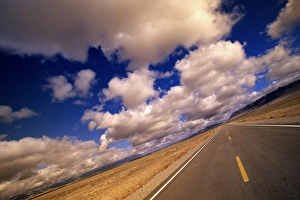 USA, Nevada, clouds over highway, low angle view USA, Nevada, clouds over highway, low angle view