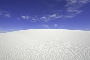 USA, New Mexico, White Sands National Monument, clouds over sand dune USA, New Mexico, White Sands National Monument, clouds over sand dune