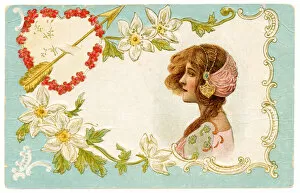 Images Dated 6th January 2010: Valentines postcard (XXXL)