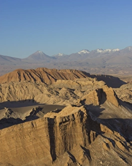 Valle de la Luna or Valley of the Moon in the evening light, San Pedro de Atacama Valle de la Luna or Valley of the Moon in the evening light, San Pedro de Atacama