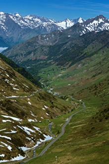 The Valley Of Bareges, Road to The Pic Du Midi and Col Du Tourmalet, Hautes Pyrenees The Valley Of Bareges, Road to The Pic Du Midi and Col Du Tourmalet, Hautes Pyrenees