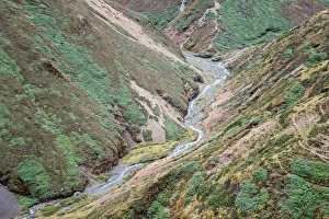 Valley and river between Nyile La pass and Lingshi, Thimphu District, Snowman Trek Valley and river between Nyile La pass and Lingshi, Thimphu District, Snowman Trek