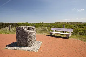 Vantage point on the dune, Baltrum, East Frisian Islands, East Frisia, Lower Saxony, Germany Vantage point on the dune, Baltrum, East Frisian Islands, East Frisia, Lower Saxony, Germany