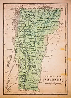 Maps Collection: Vermont 1852 Map