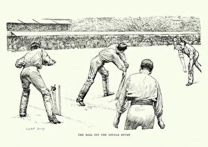 Sports Venue Gallery: Victorian Cricket Match, 19th Century