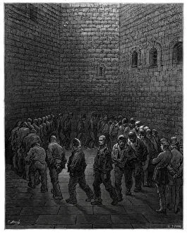 Image Created 1870 1879 Gallery: Victorian London - Newgate Prison Exercise Yard