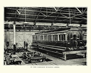 Victorian railway carriage building sheds Victorian railway carriage building sheds