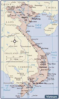 Vietnam country map