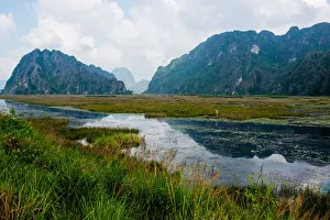 Vietnam - Van Long lagoon landscape image Vietnam - Van Long lagoon landscape image