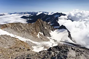 View during the ascent to the summit of Seelenkogel Mountain in the Pfelderertal valley View during the ascent to the summit of Seelenkogel Mountain in the Pfelderertal valley
