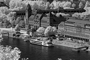 View from Ehrenbreitstein Fortress, Koblenz, Rhineland-Palatinate, Germany, Europe View from Ehrenbreitstein Fortress, Koblenz, Rhineland-Palatinate, Germany, Europe