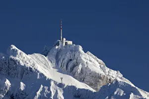 View from the high alp to the Alpstein massif with Mt Saentis, Appenzell, St Gallen View from the high alp to the Alpstein massif with Mt Saentis, Appenzell, St Gallen