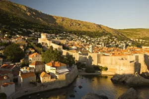View from Lovrijenac Fortress of the walled City of Dubrovnik, Southeastern Tip of Croatia View from Lovrijenac Fortress of the walled City of Dubrovnik, Southeastern Tip of Croatia