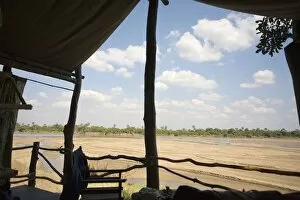 Images Dated 25th June 2006: View of the Luangwa Riverbed from Lodge Accommodation