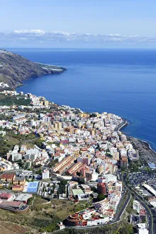 View from Mirador de la Concepcion across Santa Cruz de la Palma, capital of La Palma, Canary Islands, Spain, Europe View from Mirador de la Concepcion across Santa Cruz de la Palma, capital of La Palma, Canary Islands, Spain, Europe