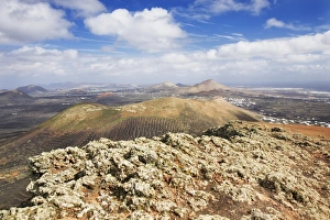 View from the Montana Guardilama towards the northeast and Puerta del Carmen, Lanzarote View from the Montana Guardilama towards the northeast and Puerta del Carmen, Lanzarote