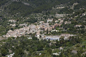 View of the mountain village of Estellencs, Serra de Tramuntana, Northwestern Coast View of the mountain village of Estellencs, Serra de Tramuntana, Northwestern Coast