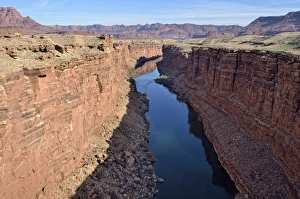 View from the New Navajo Bridge of the Colorado River, Highway 89 A, Marble Canyon View from the New Navajo Bridge of the Colorado River, Highway 89 A, Marble Canyon