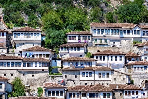 Albania Collection: View of the old fortified city of Berat, Albania, Unesco World Heritage Site