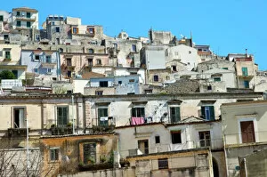 Restoration Gallery: View at the old town of Modica Italy