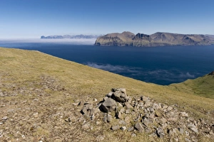 View of Vagar and Streymoy, Mykines, Utoyggjar, Faroe Islands, Denmark View of Vagar and Streymoy, Mykines, Utoyggjar, Faroe Islands, Denmark