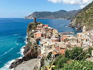 View of the village of Vernazza which is one of the five villages that make up Cinque View of the village of Vernazza which is one of the five villages that make up Cinque
