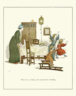 Vintage engraving of a scene from the Pied Piper of Hamelin Vintage engraving of a scene from the Pied Piper of Hamelin