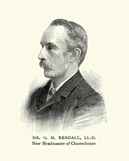 Vintage illustration George Henry Rendall Headmaster of Charterhouse, 19th Century Vintage illustration George Henry Rendall Headmaster of Charterhouse, 19th Century