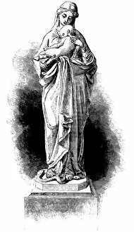 Images Dated 1st May 2009: Virgin and Child statue The Great Exhibition (Illustrated London News)