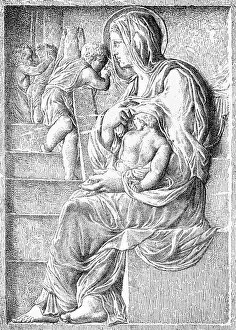 Images Dated 20th October 2011: Virgin Mary with child by Michelangelo