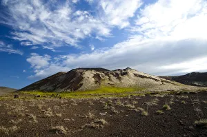 Volcanic cone on the Berserkjahraun lava field, Snaefellsnes peninsula, Snaefellsnes Volcanic cone on the Berserkjahraun lava field, Snaefellsnes peninsula, Snaefellsnes