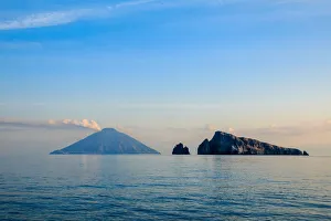 Volcanic island of Stromboli, Aeolian islands Volcanic island of Stromboli, Aeolian islands