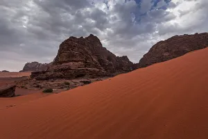 UNESCO World Heritage Gallery: Wadi Rum desert landscape at sunruse, Jordan