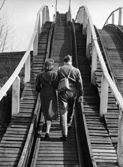 World War II (1939-1945) Gallery: Walking On Rails